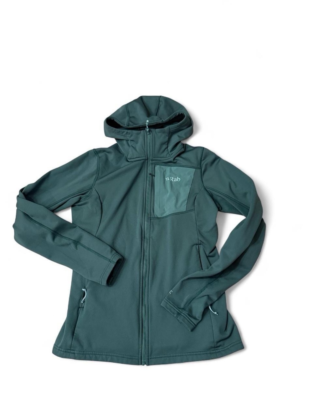 Rab Women's Teal Hooded Softshell Jacket